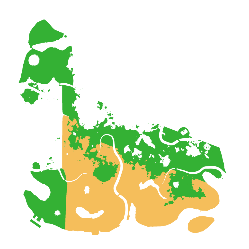Biome Rust Map: Procedural Map, Size: 4100, Seed: 66663