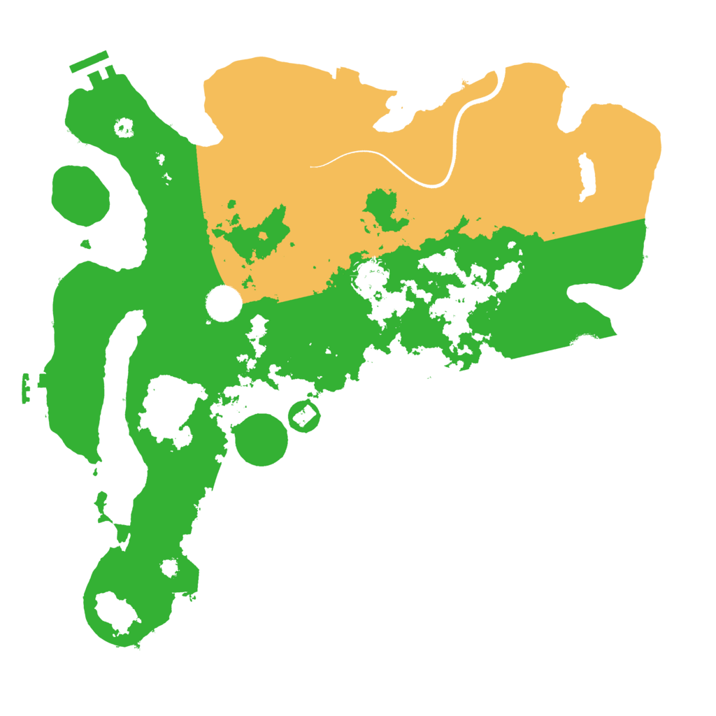 Biome Rust Map: Procedural Map, Size: 3600, Seed: 1453434554
