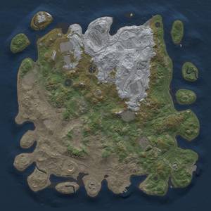 Thumbnail Rust Map: Procedural Map, Size: 4250, Seed: 1145141022, 19 Monuments