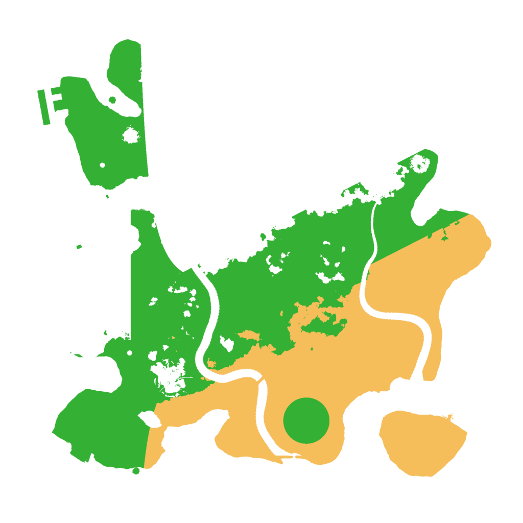Biome Rust Map: Procedural Map, Size: 3000, Seed: 1031032798