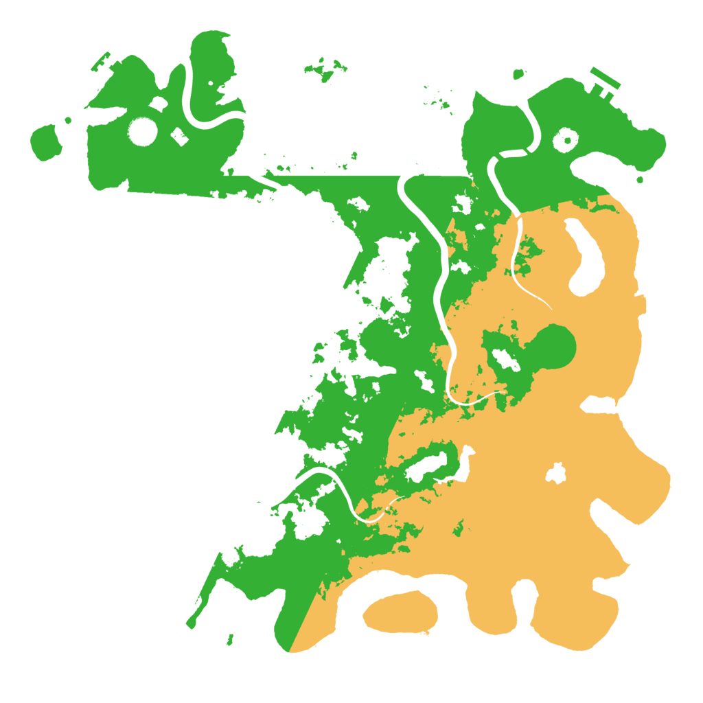 Biome Rust Map: Procedural Map, Size: 4300, Seed: 15131