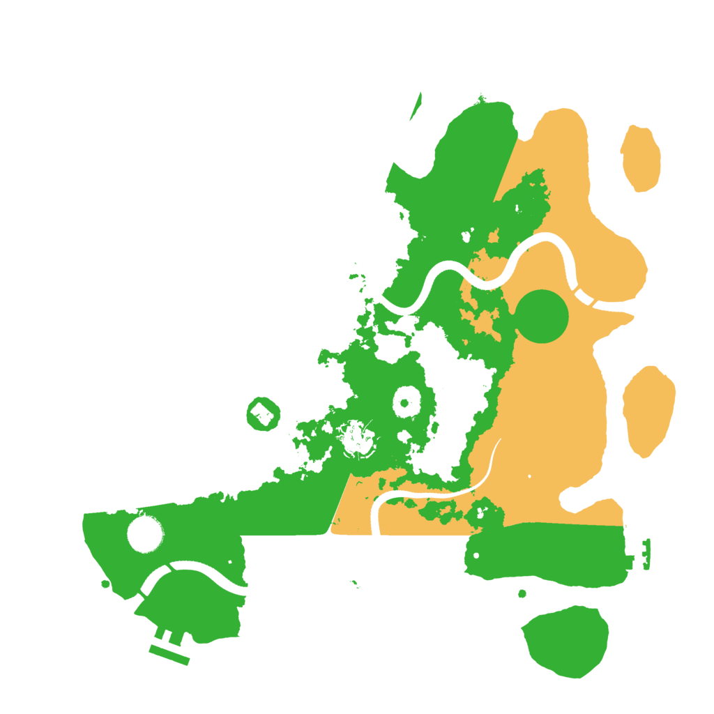 Biome Rust Map: Procedural Map, Size: 3500, Seed: 520061918