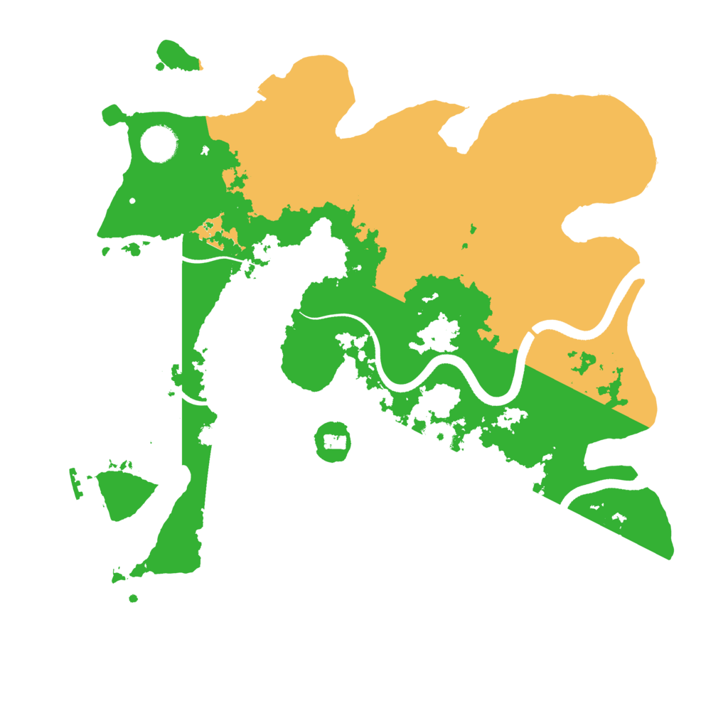 Biome Rust Map: Procedural Map, Size: 3500, Seed: 912129573