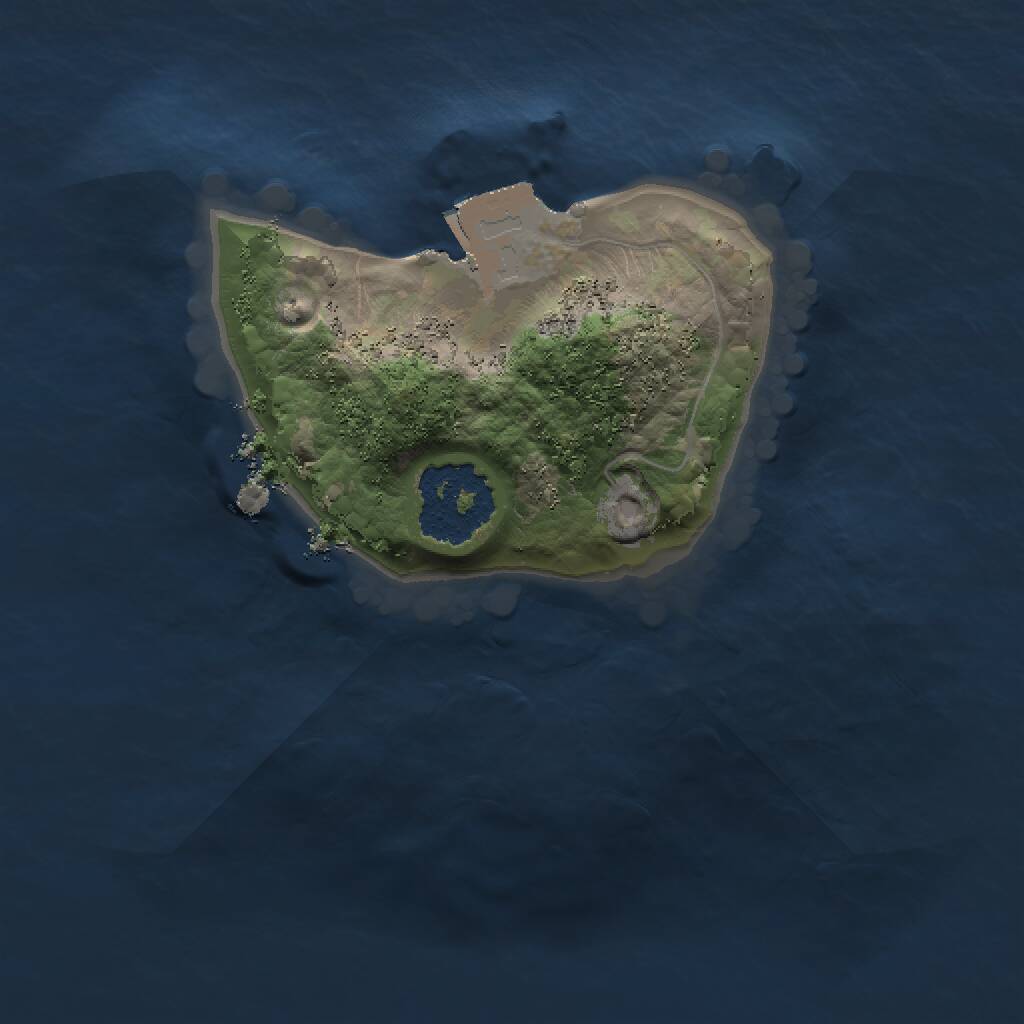 Rust Map: Procedural Map, Size: 1300, Seed: 630709826, 1 Monuments