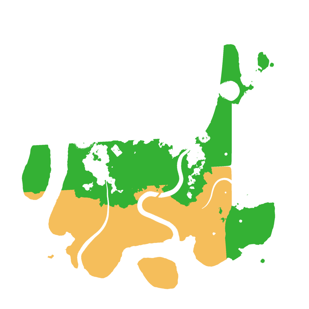 Biome Rust Map: Procedural Map, Size: 3000, Seed: 109827