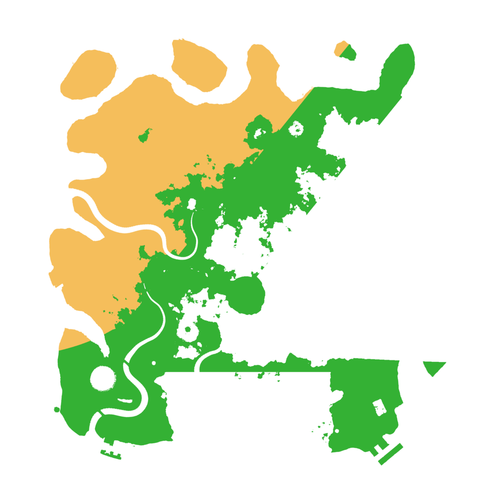 Biome Rust Map: Procedural Map, Size: 3500, Seed: 1932