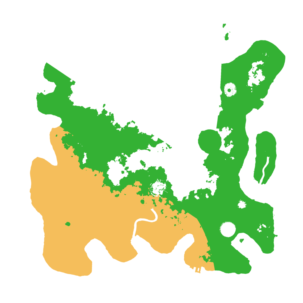 Biome Rust Map: Procedural Map, Size: 3500, Seed: 565420746
