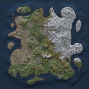 Thumbnail Rust Map: Procedural Map, Size: 3500, Seed: 670544737, 16 Monuments