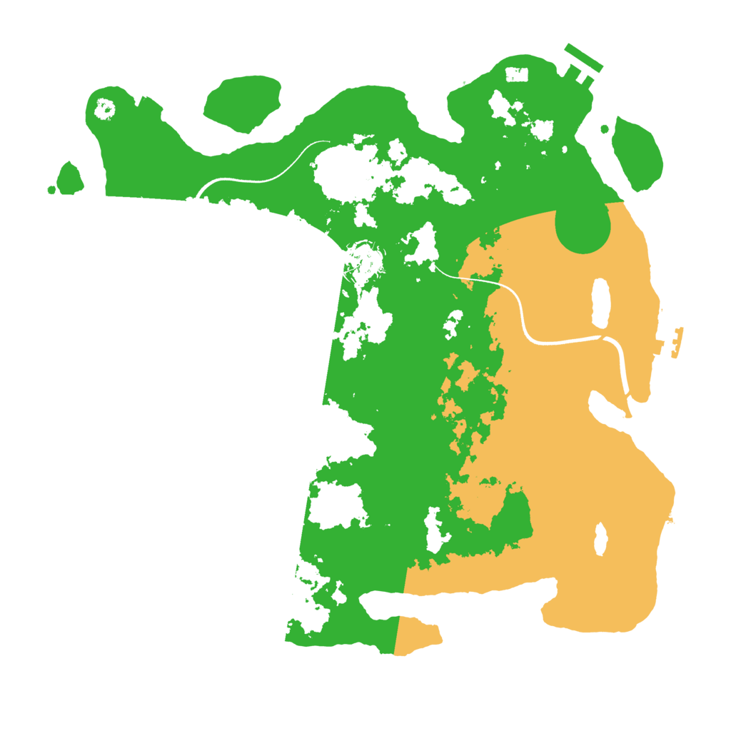 Biome Rust Map: Procedural Map, Size: 3500, Seed: 1197301461