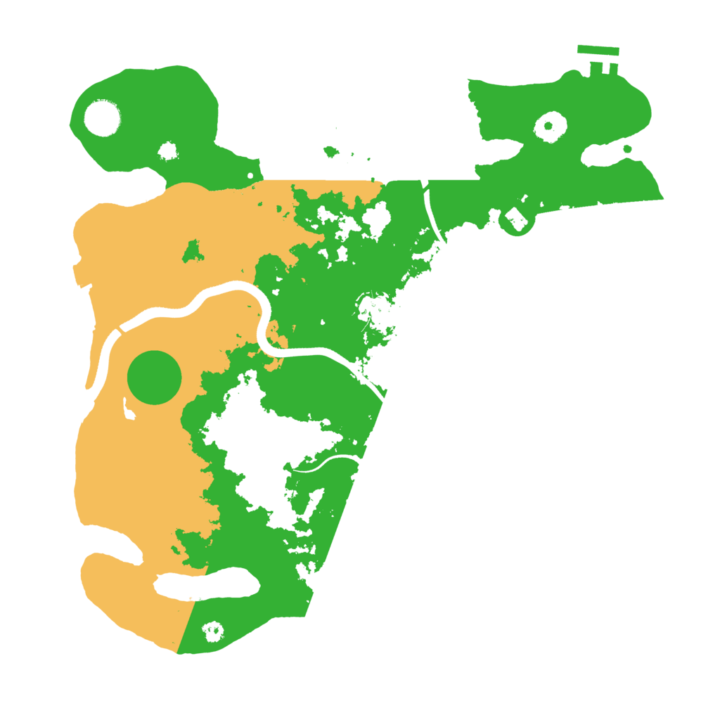 Biome Rust Map: Procedural Map, Size: 3500, Seed: 78422169