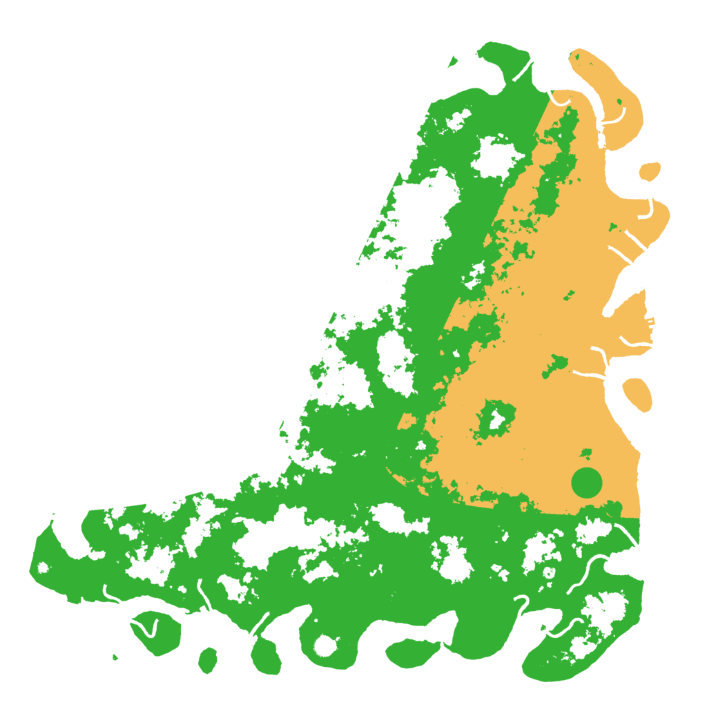 Biome Rust Map: Procedural Map, Size: 6000, Seed: 1164693310