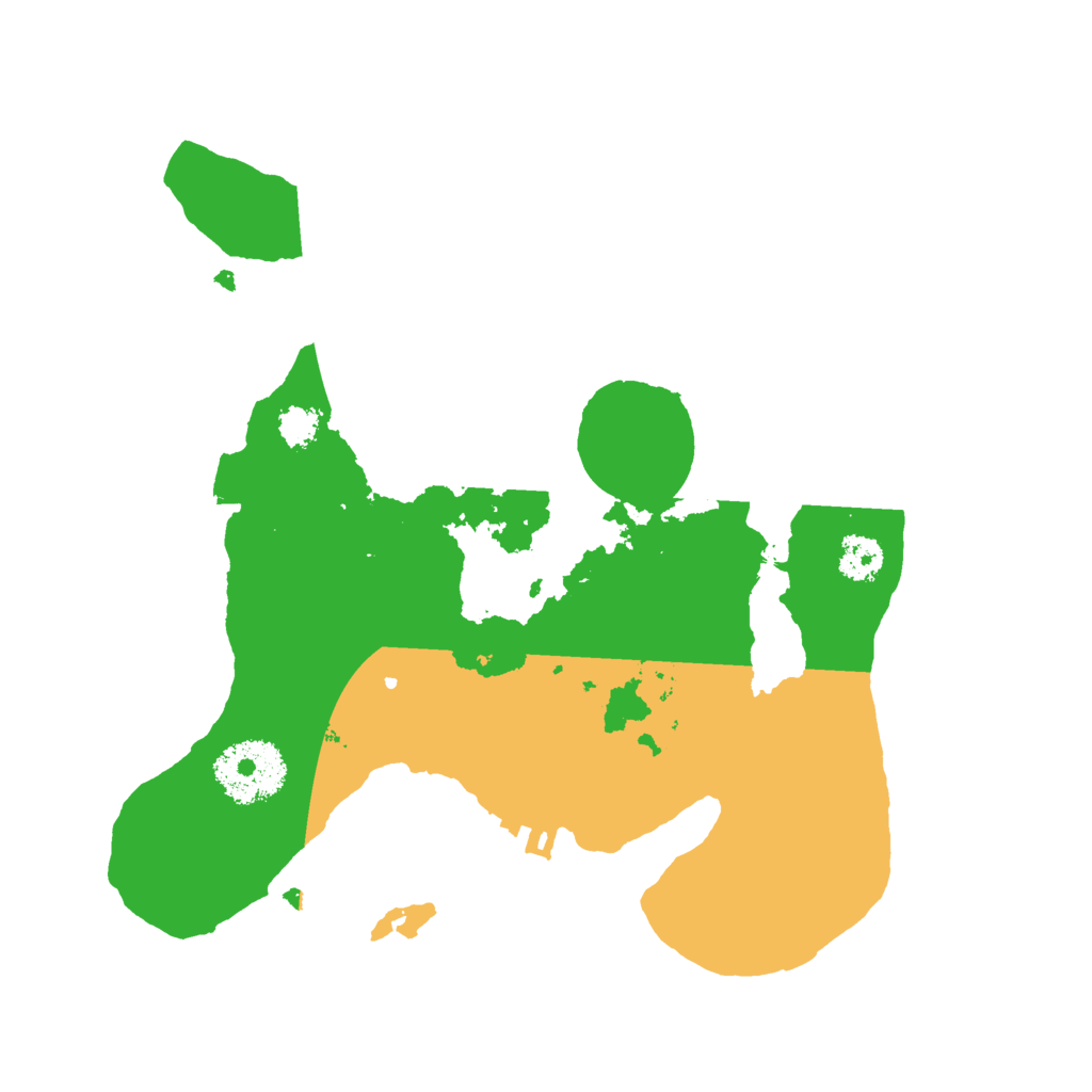 Biome Rust Map: Procedural Map, Size: 2500, Seed: 249075175