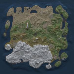 Thumbnail Rust Map: Procedural Map, Size: 4250, Seed: 1665972463, 19 Monuments