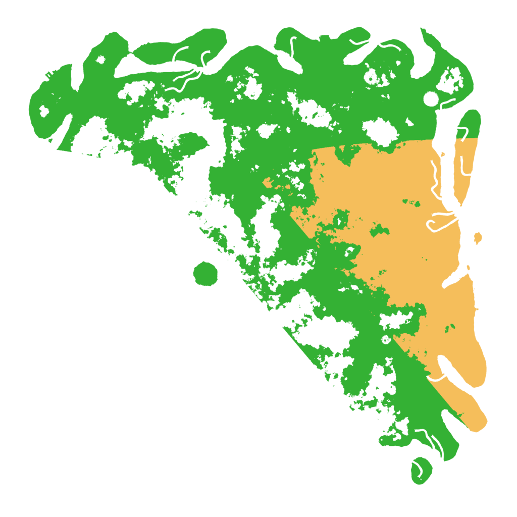 Biome Rust Map: Procedural Map, Size: 6000, Seed: 542627454