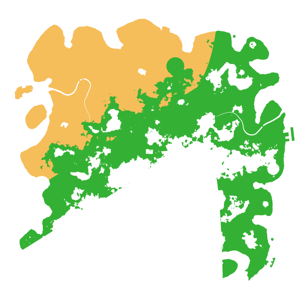 Biome Rust Map: Procedural Map, Size: 4500, Seed: 1202216613