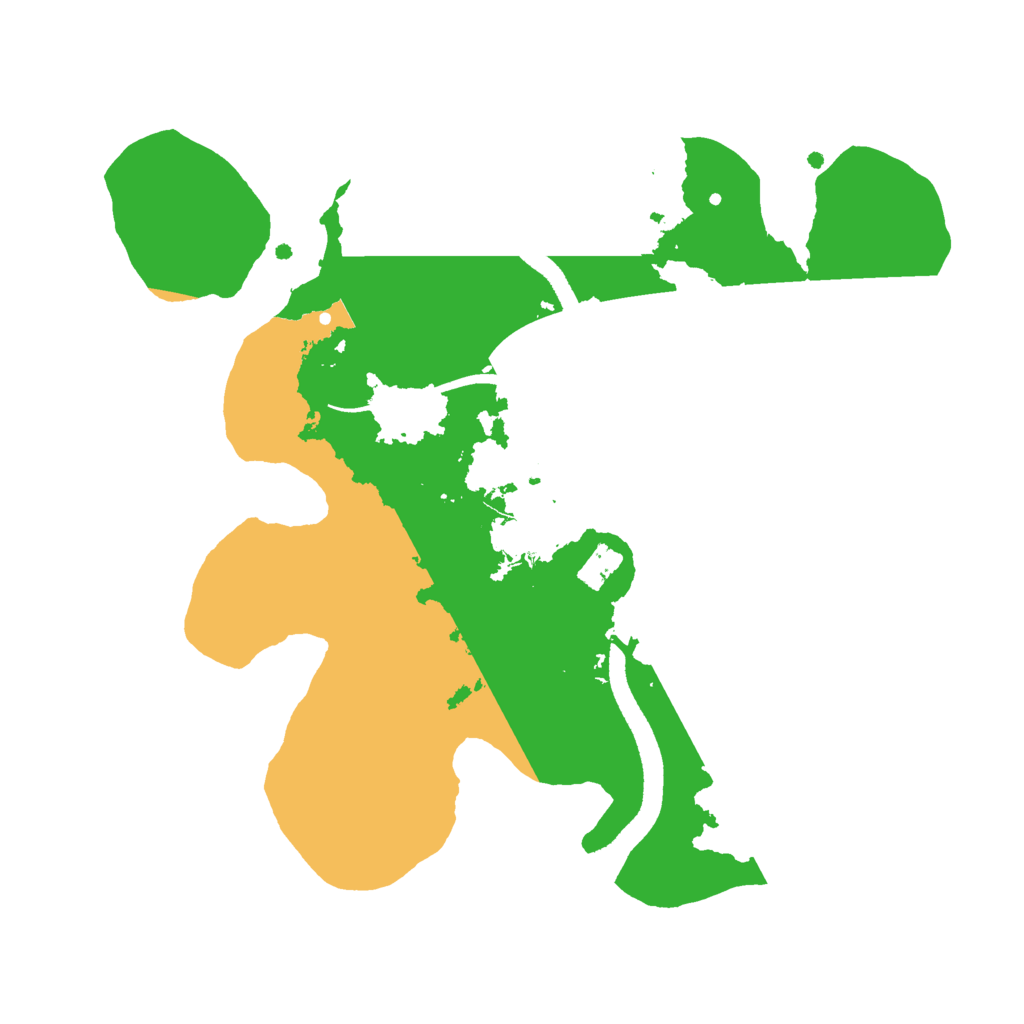 Biome Rust Map: Procedural Map, Size: 2500, Seed: 1991442928