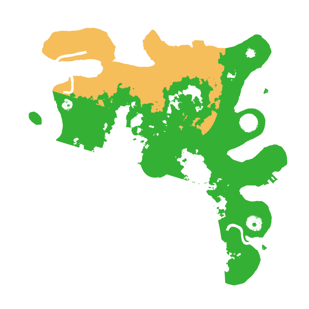 Biome Rust Map: Procedural Map, Size: 3000, Seed: 23277