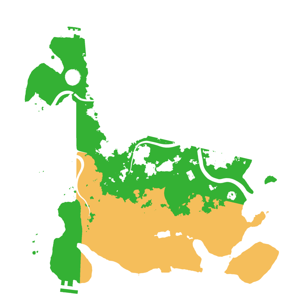 Biome Rust Map: Procedural Map, Size: 3500, Seed: 491039412