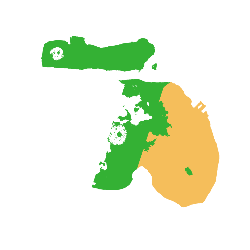 Biome Rust Map: Procedural Map, Size: 2000, Seed: 1285086653