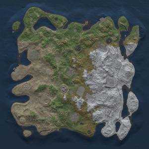 Thumbnail Rust Map: Procedural Map, Size: 4000, Seed: 2005760738, 19 Monuments