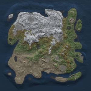 Thumbnail Rust Map: Procedural Map, Size: 3600, Seed: 13003, 17 Monuments
