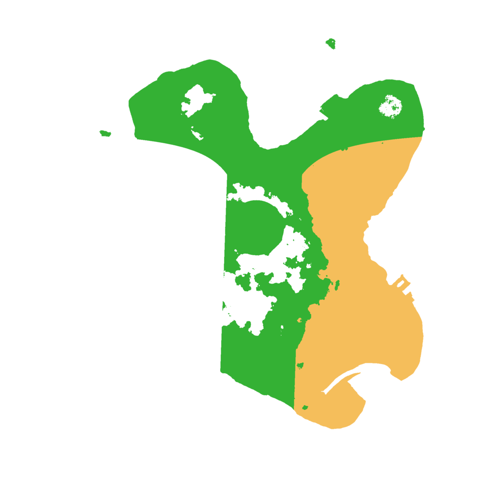 Biome Rust Map: Procedural Map, Size: 2400, Seed: 370430126