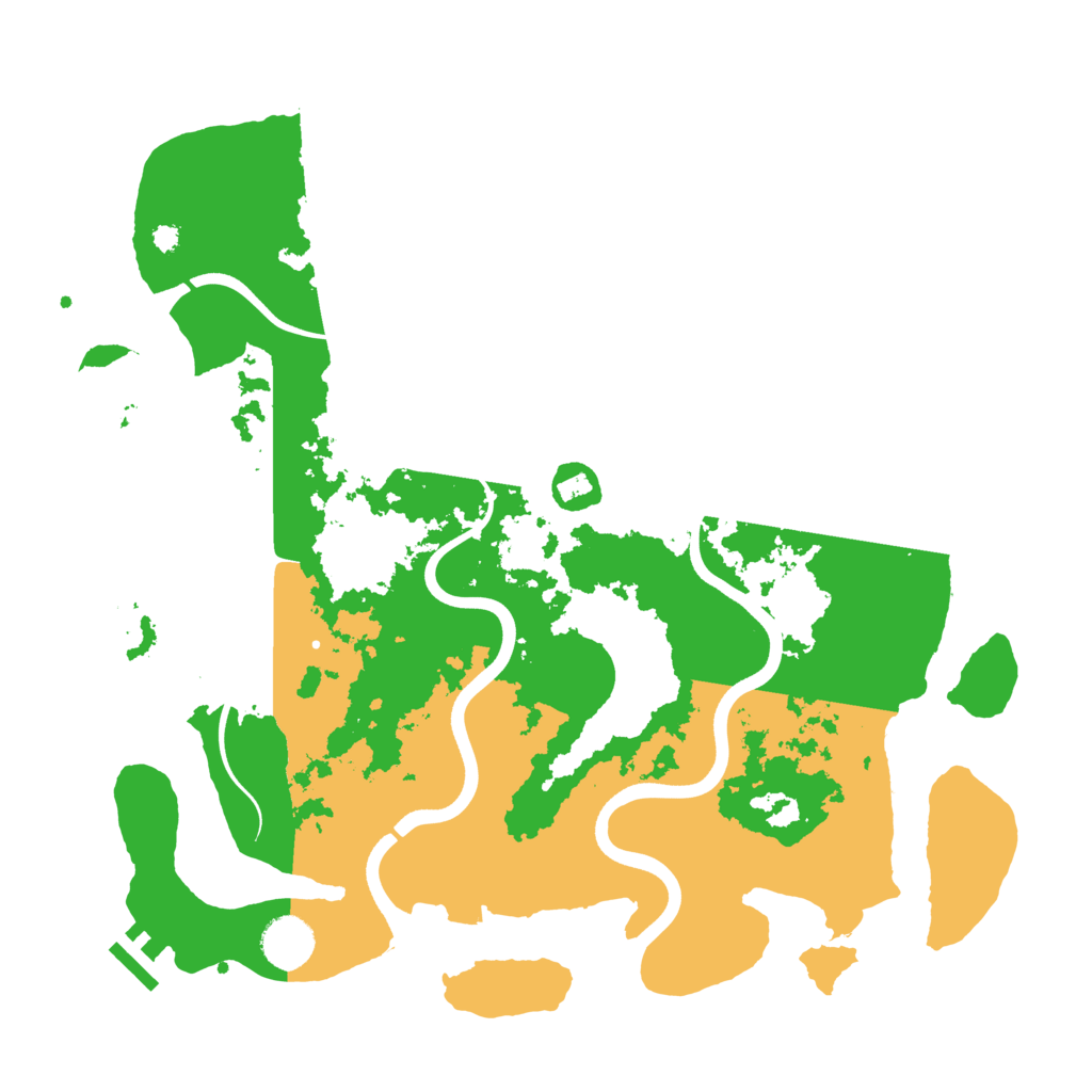 Biome Rust Map: Procedural Map, Size: 3700, Seed: 52292438