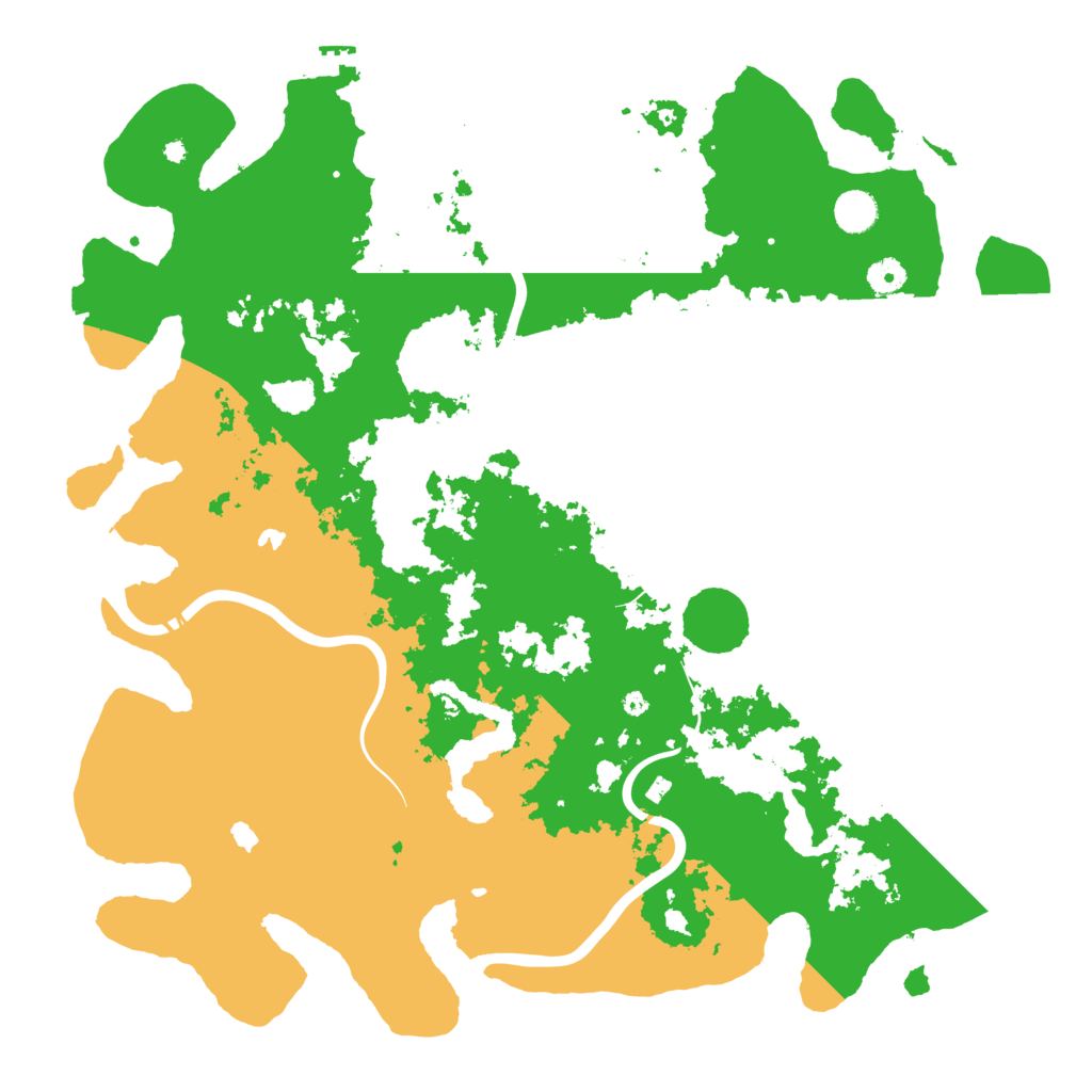 Biome Rust Map: Procedural Map, Size: 4500, Seed: 189631099