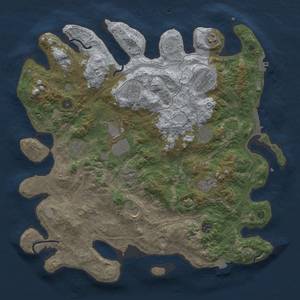 Thumbnail Rust Map: Procedural Map, Size: 4250, Seed: 444, 19 Monuments