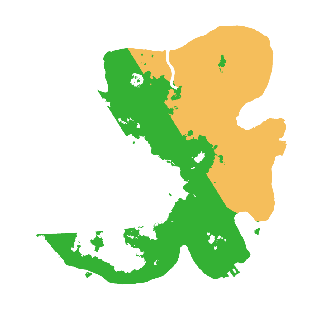 Biome Rust Map: Procedural Map, Size: 2500, Seed: 612684
