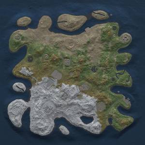 Thumbnail Rust Map: Procedural Map, Size: 3650, Seed: 1044820352, 15 Monuments