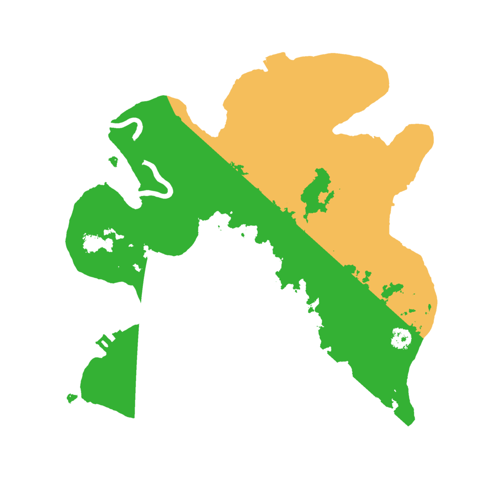 Biome Rust Map: Procedural Map, Size: 2500, Seed: 780661258