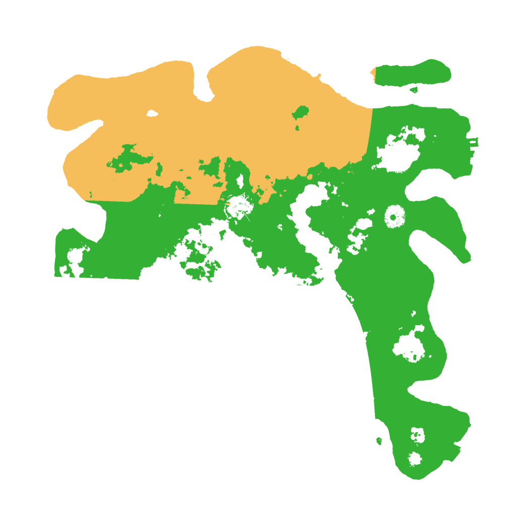 Biome Rust Map: Procedural Map, Size: 3500, Seed: 680107207