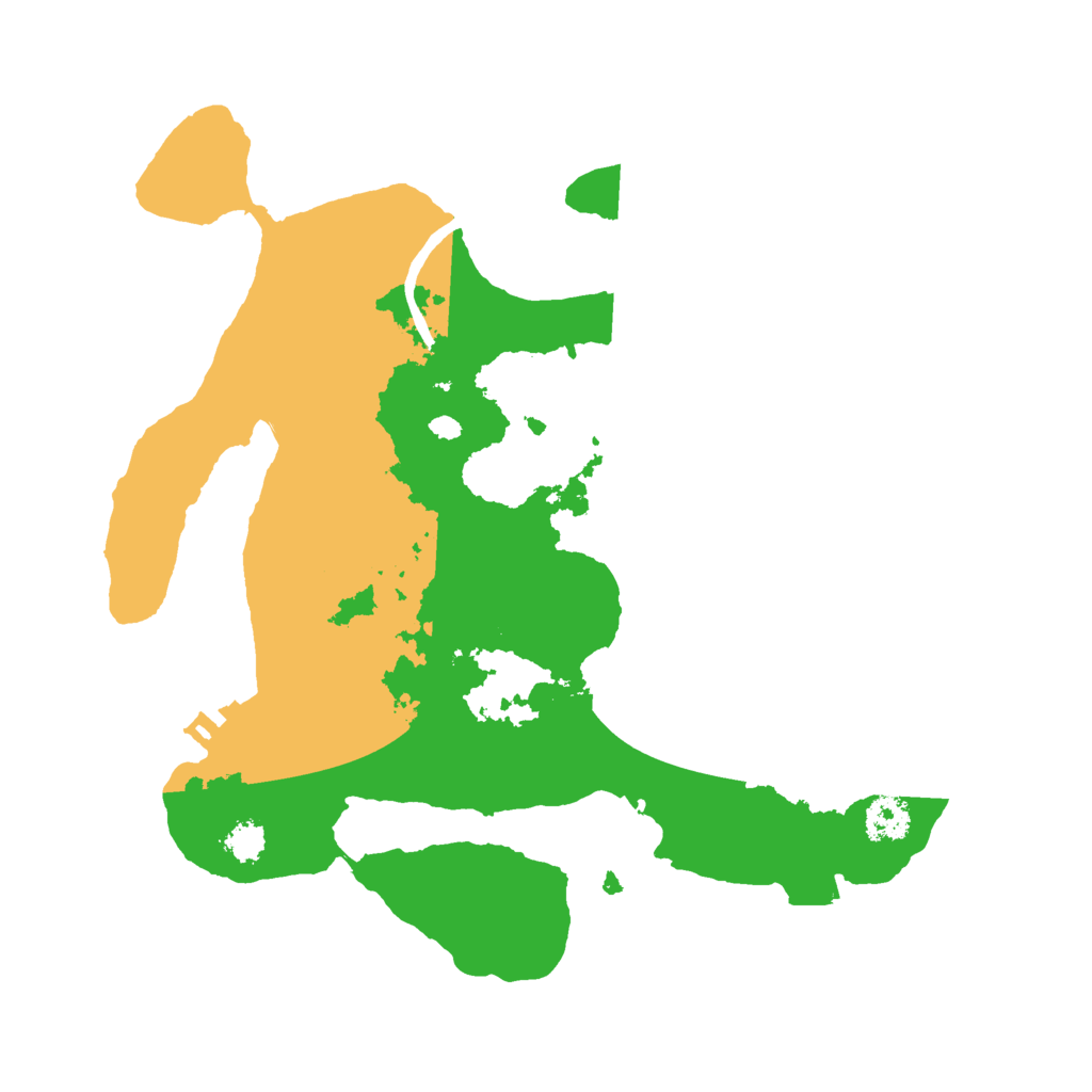 Biome Rust Map: Procedural Map, Size: 2500, Seed: 834747754