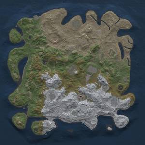 Thumbnail Rust Map: Procedural Map, Size: 4250, Seed: 1404854087, 19 Monuments
