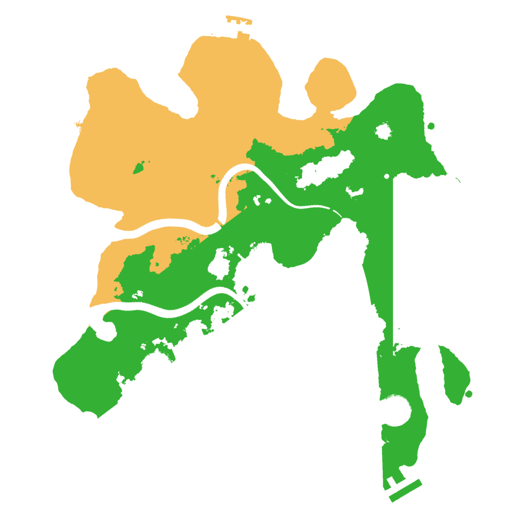 Biome Rust Map: Procedural Map, Size: 3000, Seed: 1053877432