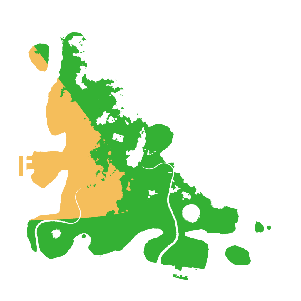 Biome Rust Map: Procedural Map, Size: 3000, Seed: 6845320