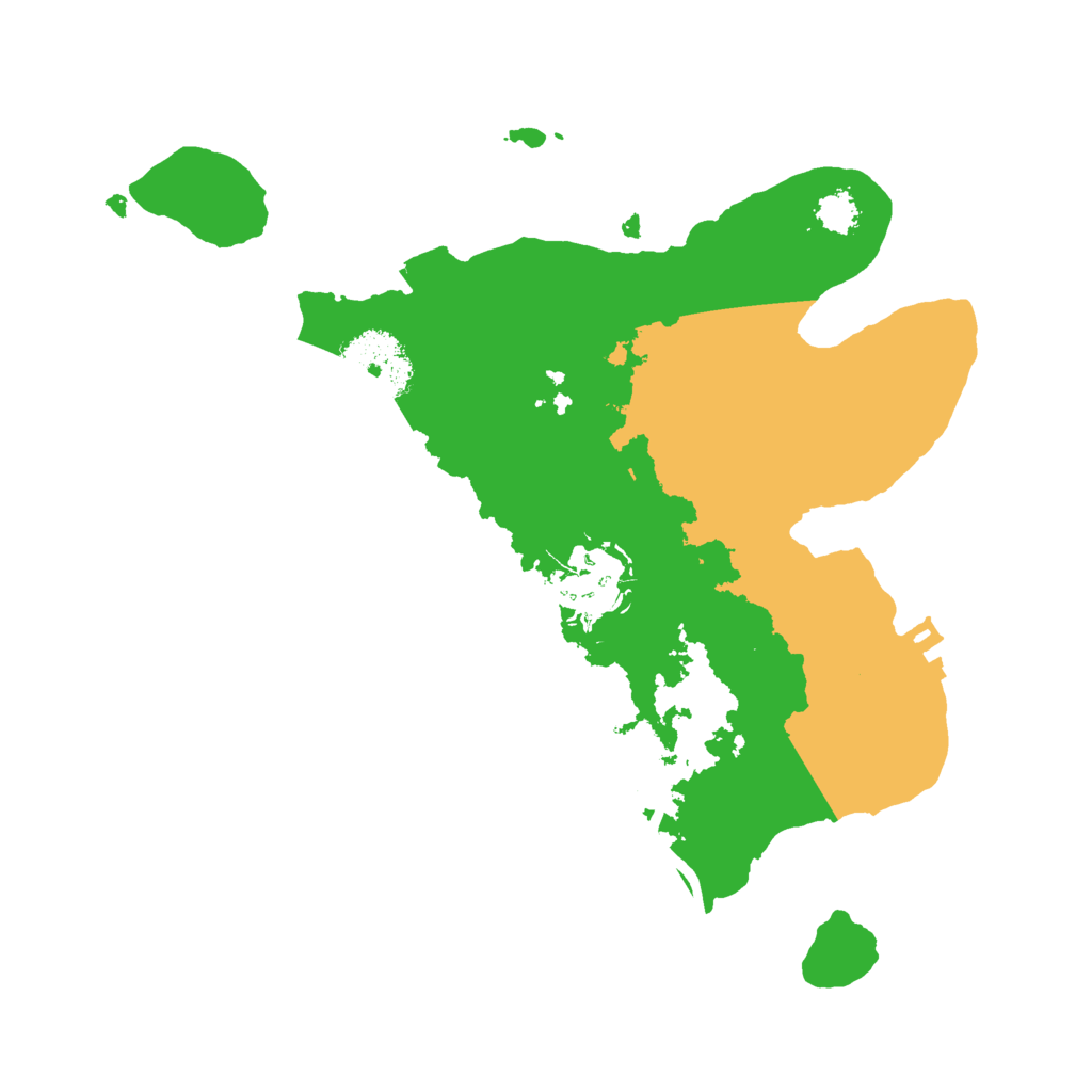 Biome Rust Map: Procedural Map, Size: 2400, Seed: 2087609910
