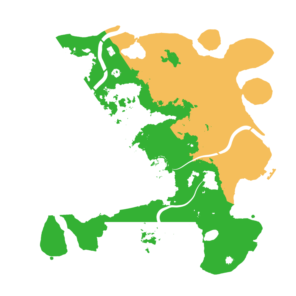 Biome Rust Map: Procedural Map, Size: 3500, Seed: 2197158