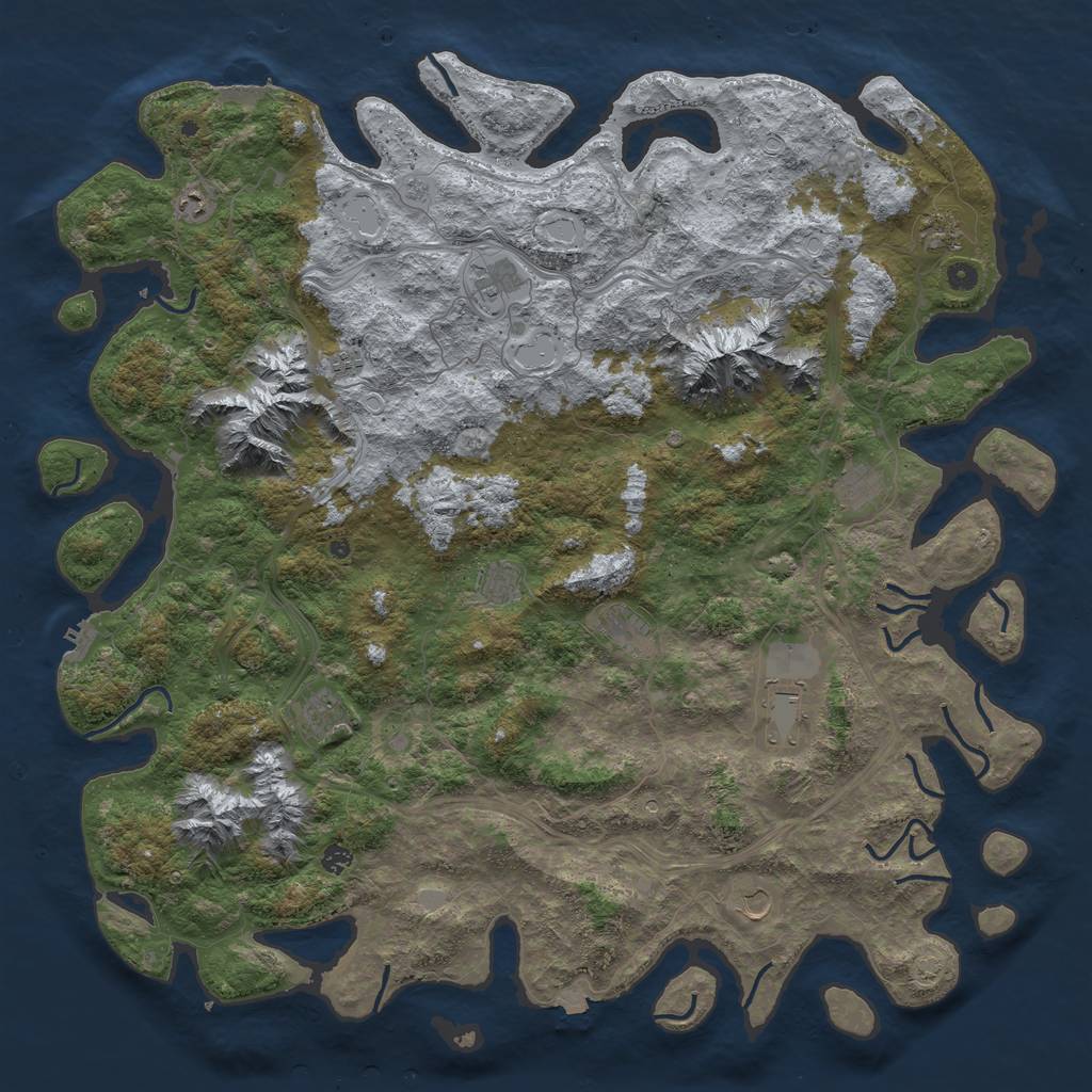 Rust Map: Procedural Map, Size: 5500, Seed: 2024022223, 19 Monuments