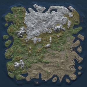 Thumbnail Rust Map: Procedural Map, Size: 5500, Seed: 2024022223, 19 Monuments