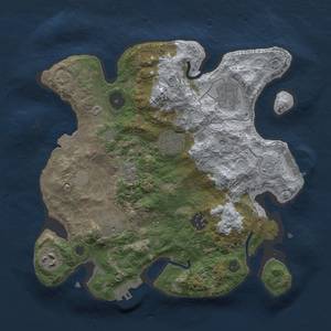 Thumbnail Rust Map: Procedural Map, Size: 3000, Seed: 2037384657, 14 Monuments