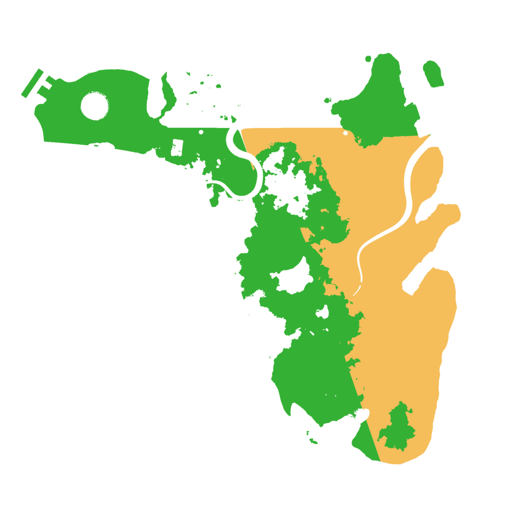 Biome Rust Map: Procedural Map, Size: 3250, Seed: 3243552