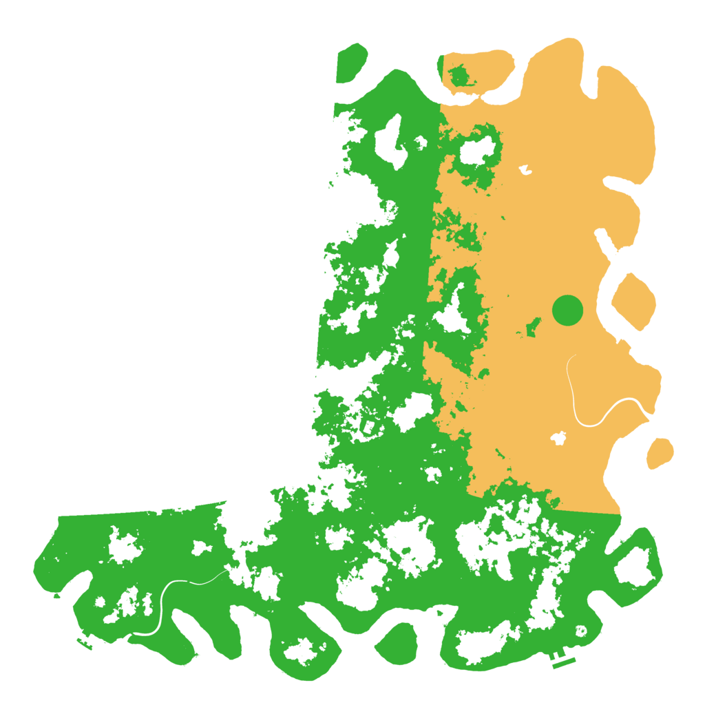Biome Rust Map: Procedural Map, Size: 6000, Seed: 956163812
