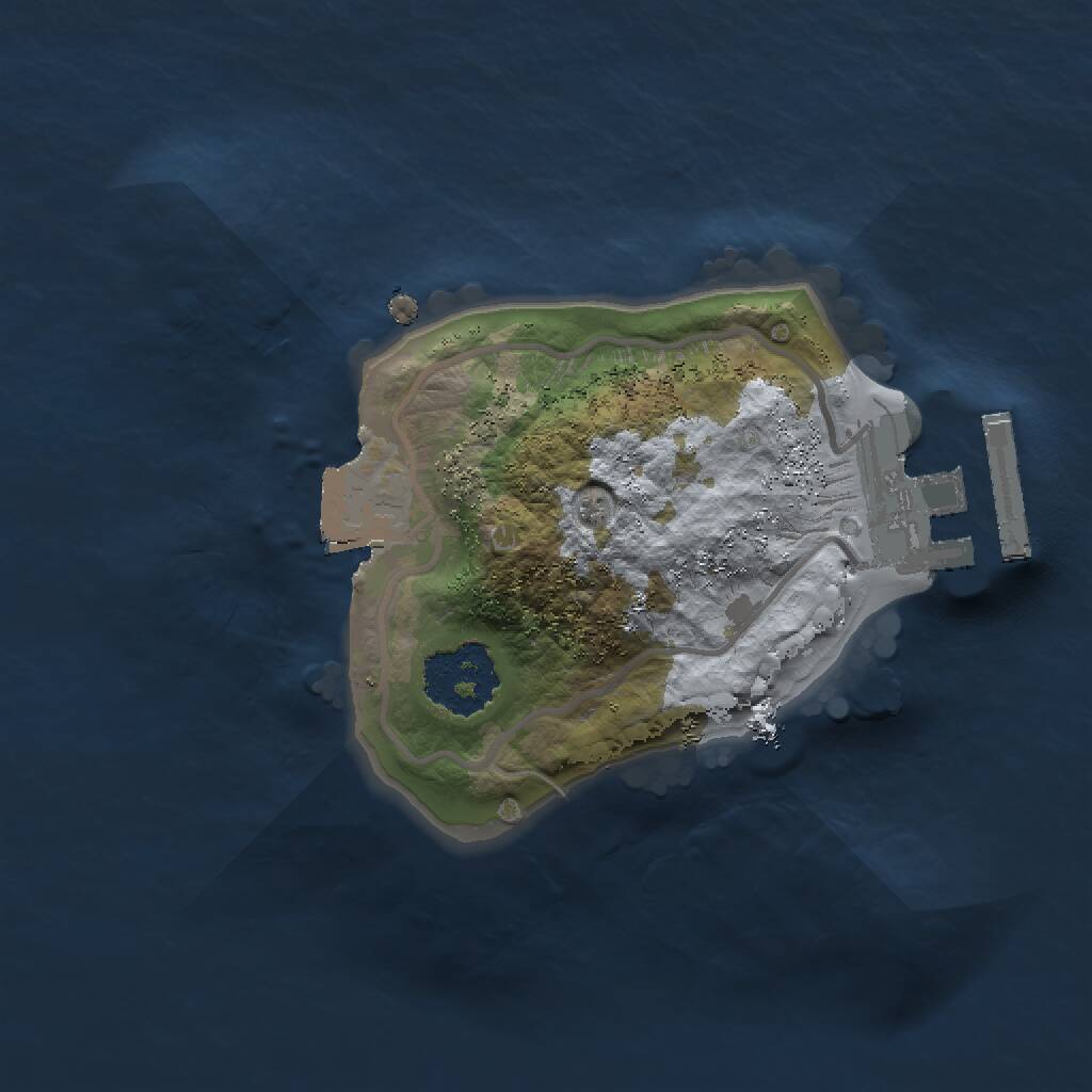 Rust Map: Procedural Map, Size: 1500, Seed: 20243, 2 Monuments