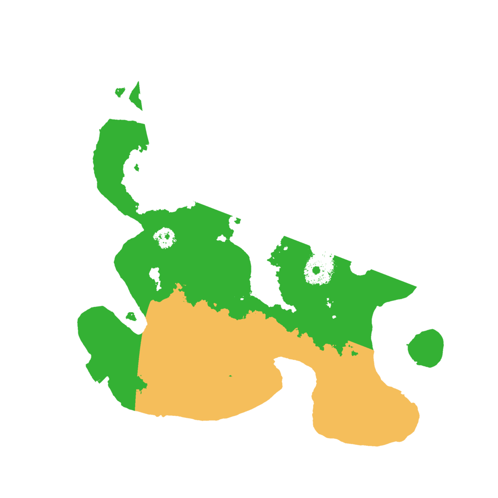 Biome Rust Map: Procedural Map, Size: 2500, Seed: 1646314836