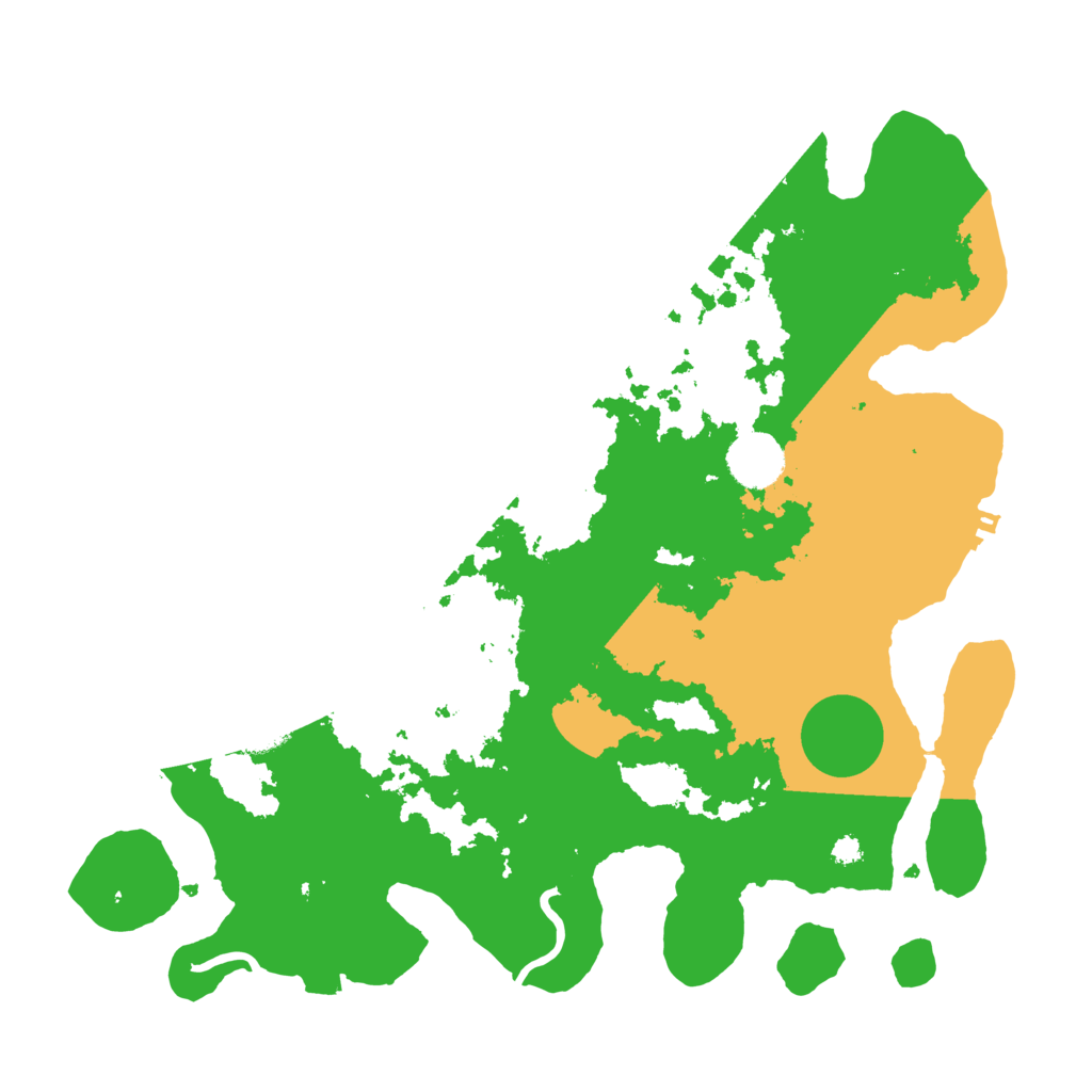 Biome Rust Map: Procedural Map, Size: 3500, Seed: 378846884