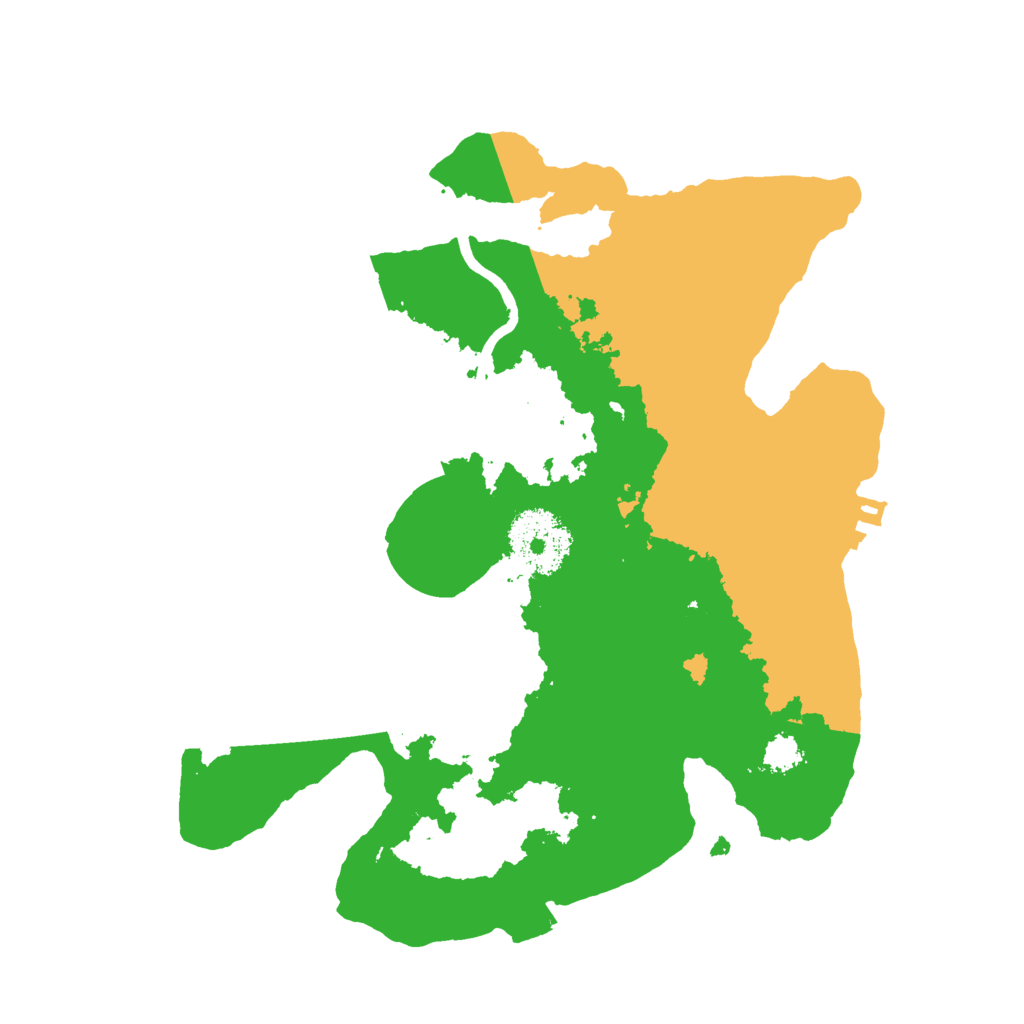 Biome Rust Map: Procedural Map, Size: 2500, Seed: 29384
