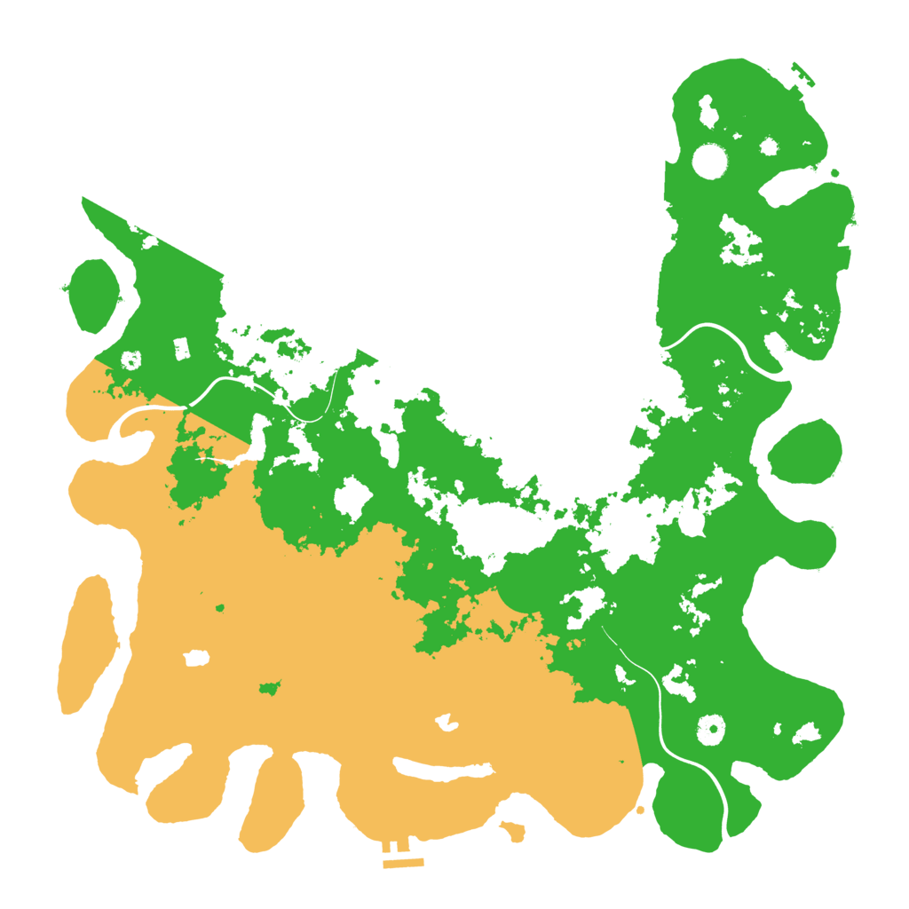 Biome Rust Map: Procedural Map, Size: 4500, Seed: 1344012666