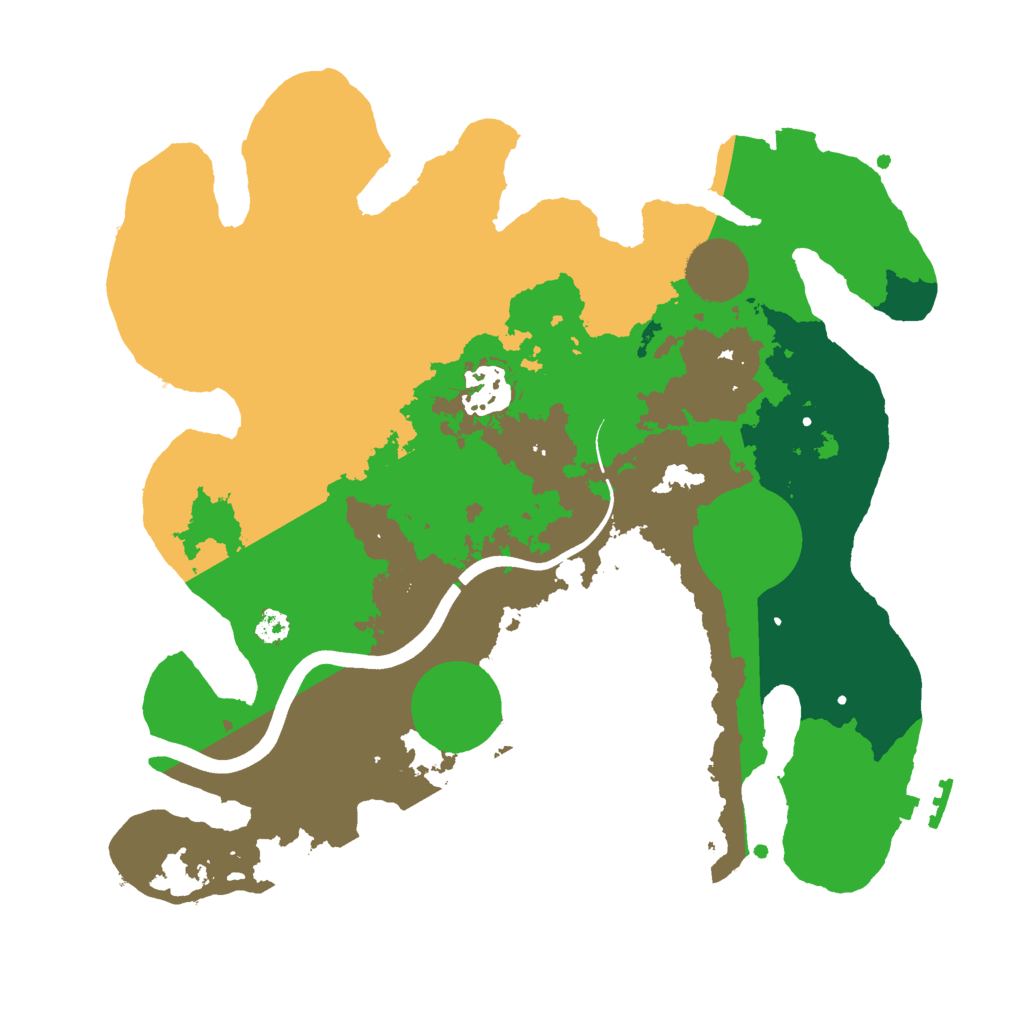 Biome Rust Map: Procedural Map, Size: 3000, Seed: 4525